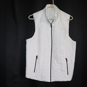 CJ Banks white puffer vest